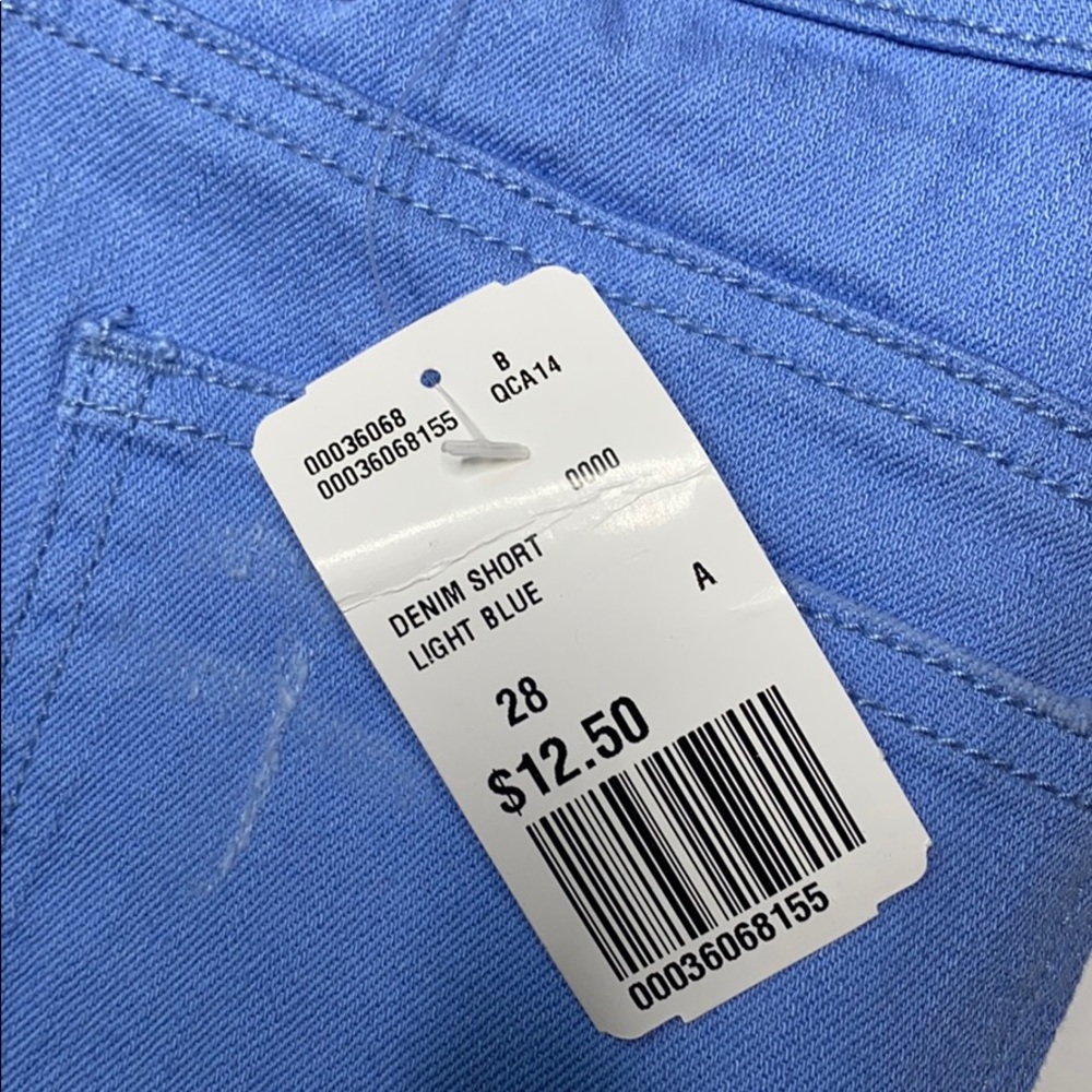 Forever 21 F21 Blue Denim Short Shorts Size 28 - Picture 4 of 4
